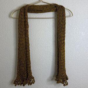 Brown Knit Scarf